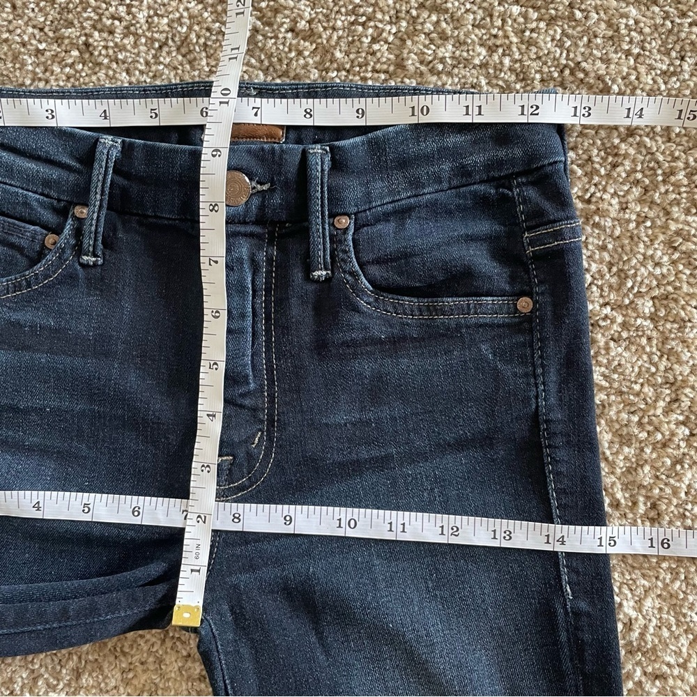 MOTHER High Waisted Looker Skinny Jeans in Coffee Tea or Me Women’s 24 Blue - Picture 14 of 16
